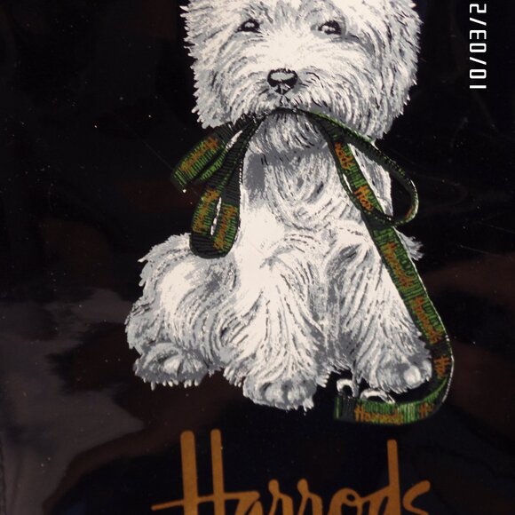 Harrods Scottie Mini Vinyl Tote - Picture 3 of 10